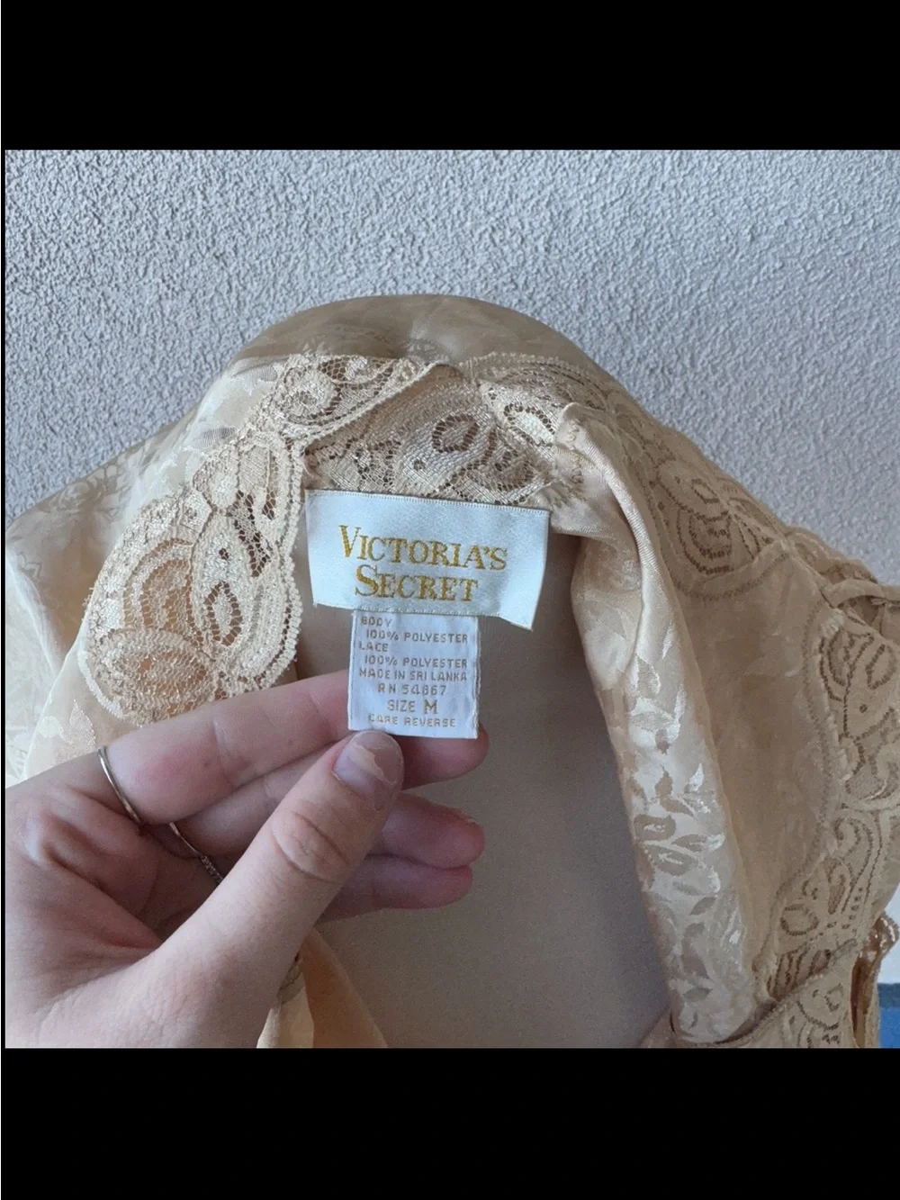 Vintage Gold Label Victoria’s Secret Lingerie Slip